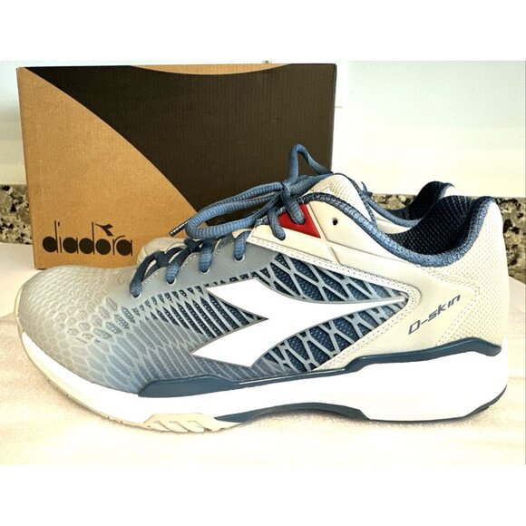 Diadora Speed Competition 7 Plus Ag Tennis Men's 11 Blue Sneakers Athletic Shoes - Picture 1 of 15